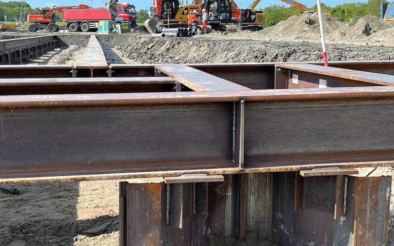 Bouw flex woningen damwand