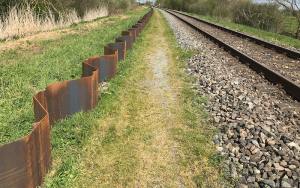 stalen damwanden tegen dassenburcht overlast