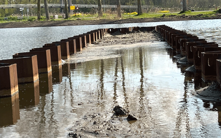 jachthaven Nobelhorst stalen damwanden Gooimeer